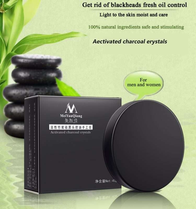 Activated Charcoal Crystals Handmade Soap Face Skin Whitening Soap for ...