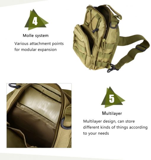 Outlife Hotsale 9 Color 600D Military Tactical Backpack Shoulder ...