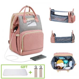 Diaper Bag Folding Shoulder Multifunctional Foldable Baby Travel Large ...